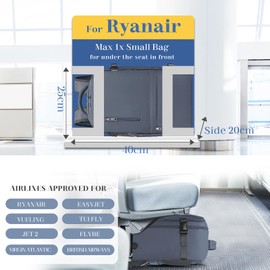 VMIKIV Hand Luggage Backpack 40 x 20 x 25 cm for Ryanair 20L Travel Backpack Hand Luggage Aeroplane Backpack Small Hand Luggage Bag 40 x 20 x 25 Travel Backpack Laptop Backpack for Men Women, gray,