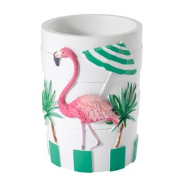 Avanti Linens Bathroom Essentials Flamingo Paradise Collection, Tumbler, Multicolor