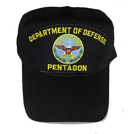 Department of Defense - Pentagon with Pentagon Logo Hat - Veteran Owned Business Black