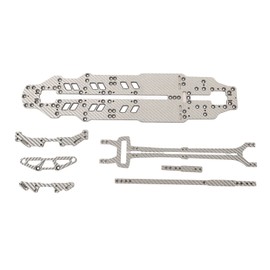 Carbon Fiber Chassis Kit 1/10 Scale RC Car Replacement Parts for XPRESS ARROW AT1S 1:10 RC Car Silver