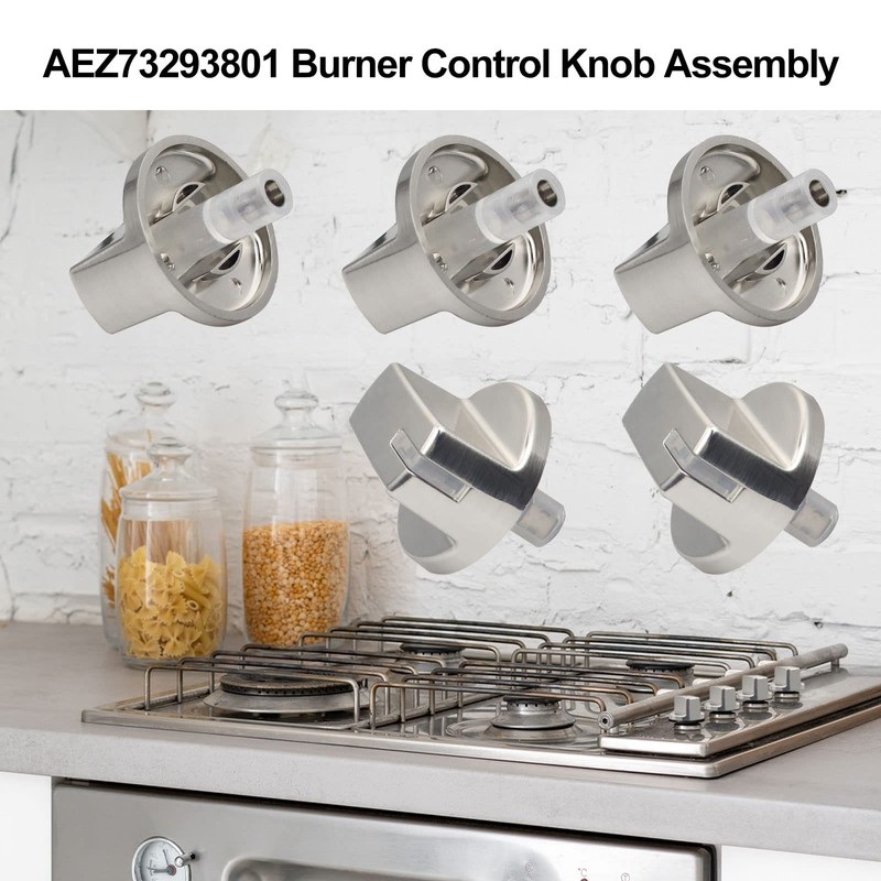 ZATUX AEZ73293801 Stove Knobs Replacements Compatible with L-G Gas Range