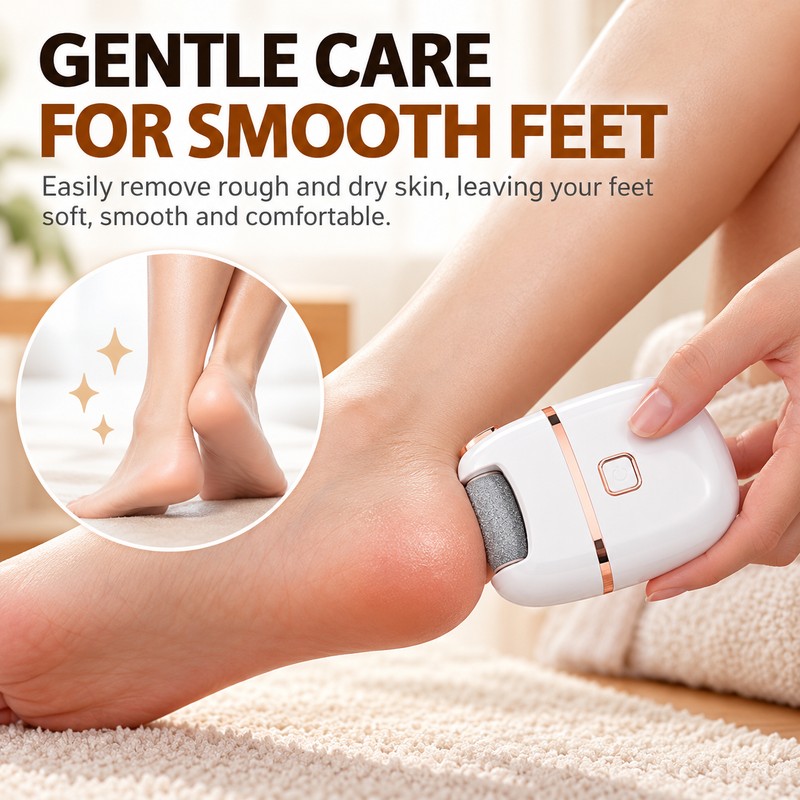 Rechargeable Electric Foot File for Callus Care – Cordless Dead