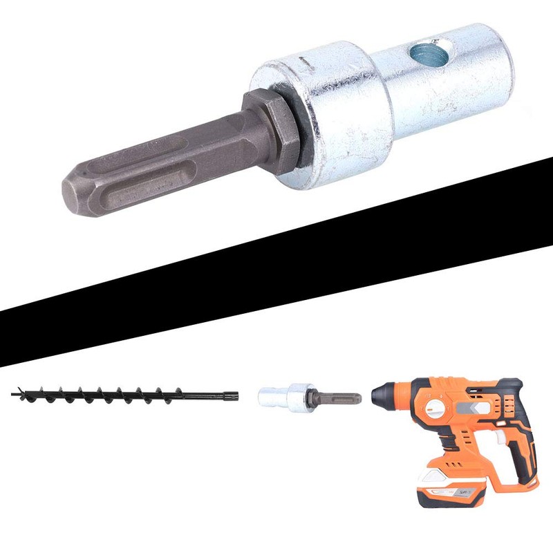3/4" Ground Auger Drill Adapter, Garden Earth Drill Ground 4.1Inch