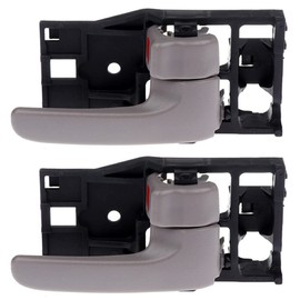 LUJUNTEC Interior Door Handles,Front Rear Inside Door Handles,Passenger Right Side,Replacement for 2001-2007 For Toyota for Sequoia,2pcs Grey Handles Replace