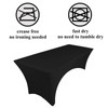 pod linen spandex stretch cover tablecloth for 6ft table 1SIDE
