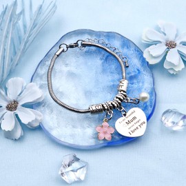 Mum Birthday Gifts,60 70 80th Birthday Gifts for Mum Mummy Gift for Mums Presents from Daughter from Son Mothers Day Mother's Day Gift Ideas Mummy Christmas Xmas Valentines Bracelet for Womens