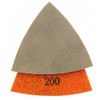 Z-Lion Diamond Electroplated Triangular Polishing Pads Grit 200 for Oscillating