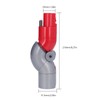 Vacuum Cleaner Bottom Adapter ABS 180° Rotation Vacuum Adapter Parts