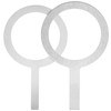 Cabilock 2Pcs Stainless Steel Baking Cup Ring Milk Cup Rim
