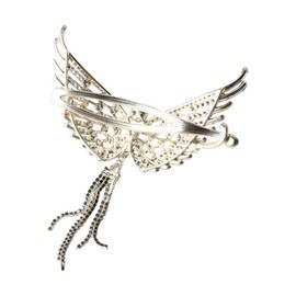 Pokinge 2pcs Vintage Wings Hair Clip Hair Jewelry Wings Tassel Hair Pins Female Elegant Headdress Hair Claw Accessories for Women Girl