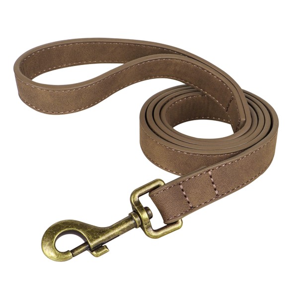 Didog Leather Dog Leash, Colorful Heavy Duty Dog Leash 4ft,