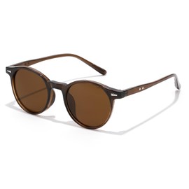 Feisedy Sunglasses Polarized Ultra Lightweight 21g Fashionable Popular Drive Mountain Climbing Fishing Driving Travel UV400 UV Protection Fashion Unisex Round B1327, Chakiro