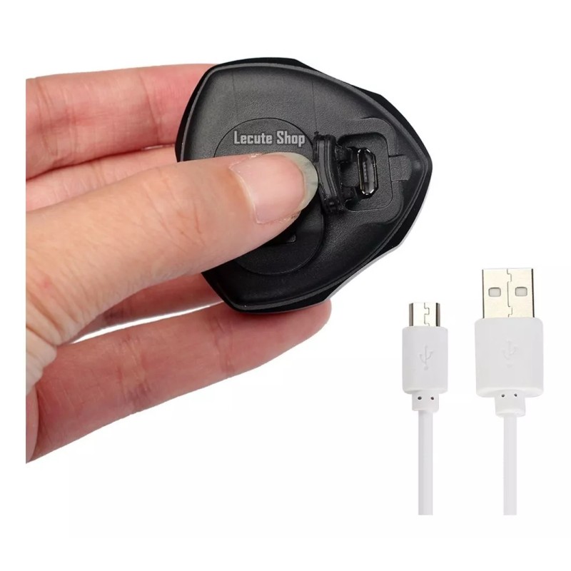 Cob Lamp Lámpara Luz Led Cob 6 Modos Rojo Bicicleta