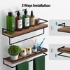Meangood Floating Shelves Wall Mounted Set of 2, Wall Shelf