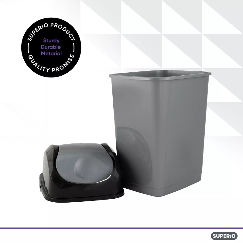 SWING Superio Compact Slim Trash Can 4.5 Gallon With Swing