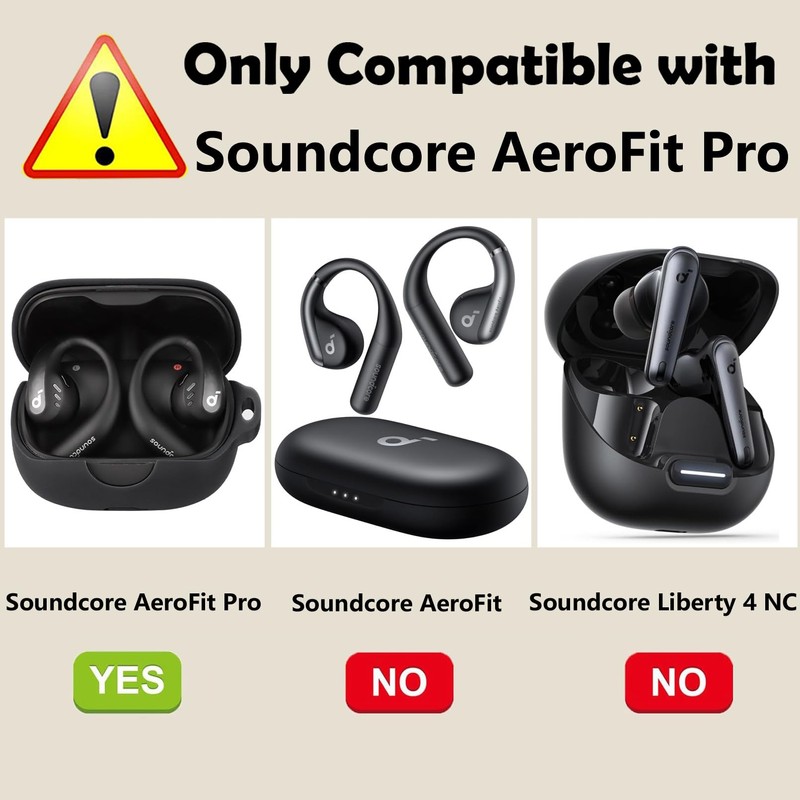 [2 Pack] easyBee Case Compatible with Soundcore AeroFit Pro Open-Ear