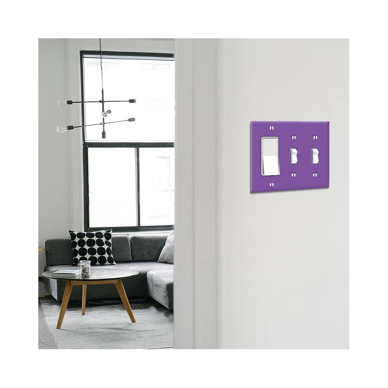 WIRESTER 3-Gang (1-Gang Decorator and 2-Gang Toggle) Light Switch Plate/Wall