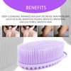 Avilana Avilana Silicone Body Scrubber ?ual-Sided Exfoliator for Men &