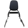 YHMOTO Black Passenger Backrest Sissy Bar with Luggage Rack for