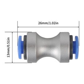 Imdinnogo 3D Printer Accessories BambuLab P1P/P1S/X1/X1C/X1E AMS Teflon-Feed Tube Connector(2Pcs): Pneumatic Fitting Adapter for Connecting PTFE Tubes