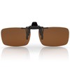 BEZLIT Clip-On Polarised Sunglasses Attachment Rimless Right Square Polarised Sunglasses