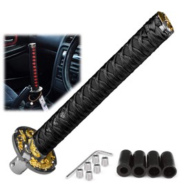 Samurai Sword Black Shift Knob Shifter Alloy Katana with Adapters Universal 26cm