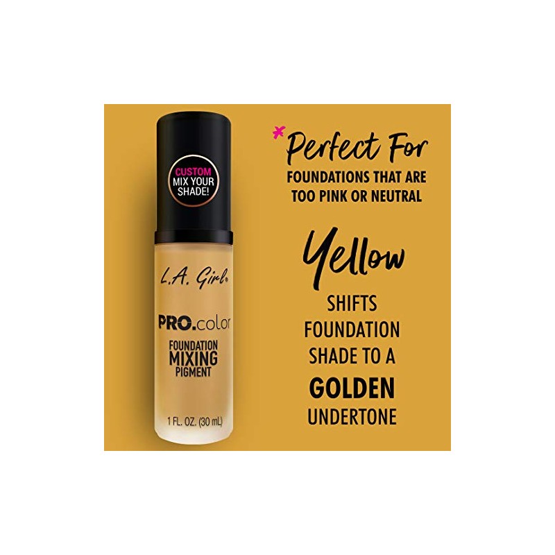 L.A. Girl Pro.matte mixing pigment - yellow, 1 fl. oz.