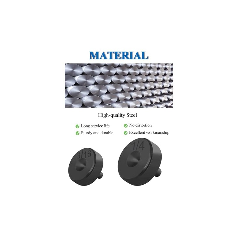 Tnisesm Steel Adapters Suit for 3/16, 1/4 Double & Single