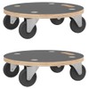 Gecheer Dolly Trolleys 2 pcs Round Ø15 x 4.5" SH25163A