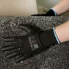 Straame Pack of 12 or 24 Black Safety Work Gloves,