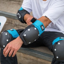 Osprey Combo Pack Knee & Elbow Pad Set, Skate Scooter BMX Protection Set for Kids and Teens, Size M