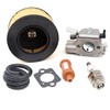 SecosAutoparts Chainsaw Air Fuel Filter Line Spark Plug Carburetor Kit