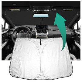 YEE PIN Sonnenschutz Auto kompatibel mit Lexus NX 2015 2016 2017-2020, Faltbare Auto Sonnenschirm Frontscheibe Windschutzscheibe UV Staub Schutz