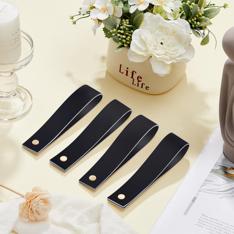 Vercraft 4 Pcs Faux Leather Sign Straps for Hanging Sign