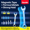 GAUDER Magnetic Tape Strong Self-Adhesive - Cut-to-Length Magnet Strip with