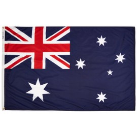 Annin Flagmakers 190399 Nylon SolarGuard NYL-Glo Australia Flag, 4 x 6'
