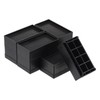 sourcing map 4-Pack Rectangle Bed Risers, 2.95 Inch Frameless Heavy
