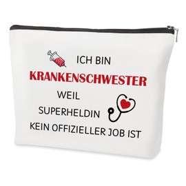 Nurse Gifts, Women's Day Courage Thank You Week Graduation Leave Retirement Birthday Christmas Recognition Congratulations Gifts for Nurses Cosmetic Bag, White, NURSE