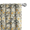 Lunarable Honeycomb Pattern Window Curtain Panels 4 Pack, Neutral Colors
