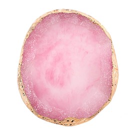 AKOAK 1 Pack Phnom Penh Resin Crystal Agate Palette Nail Art Gel Nail Polish Palette Nail Piece Display Tool,Pink