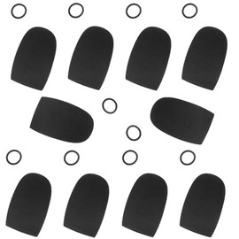 PZYPYM General Aviation Headset Pilot Headphone Headphone Mic Covers Foam with Rings(10Pack)