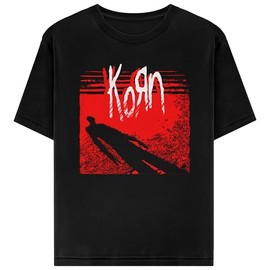 Korn Unisex's Standard Slendy Redlight T-Shirt, Black
