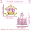 Princess Carriage & Castle Foil Balloons - 2 Pack Giant