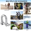 M5 Shackles Stainless Steel Pack of 12 304 D Ring