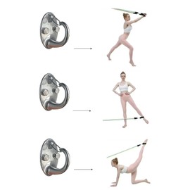 Xuoxeji 2 PCS resistance band wall anchor, 1000 lb wall-mounted exercise anchor, exercise station with anchor resistance band, suspension training, Yoga swing, stretching, weight band, Home gym