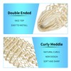 Double Ended Wavy Dreadlock Extensions 24 Inch 10 Strands DE