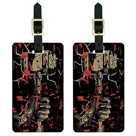 Hand Hammer and Blood - Hephaestus Vulcan Thor Luggage Tags Suitcase ID Set of 2