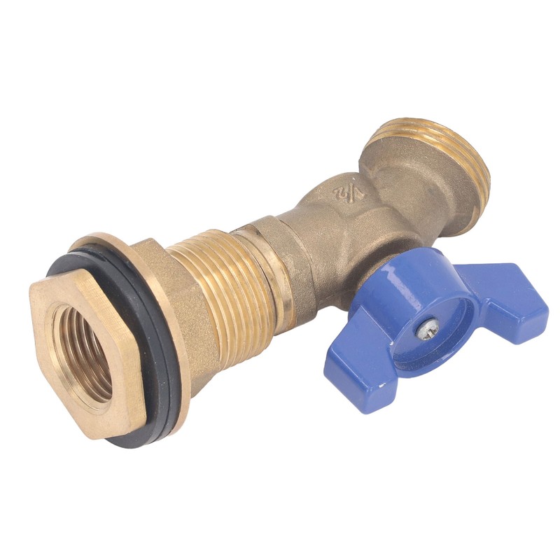 Brass Ball Valve Quarter Turn Water Tank Spigot Rain Barrel