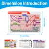 CMANLNYK 4 Pcs ECG/EKG Pocket Ruler Set - Dual-Sided ECG