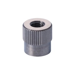 RX Nut Knurled Black 1 piece) Height 0.5 inches (12 mm), Knurled Nut, Penetration Knob, Anti-Loose, Vibration Control, Scratch Prevention, Made in Japan, Brass, Nickel Plated (M6 P1.0)